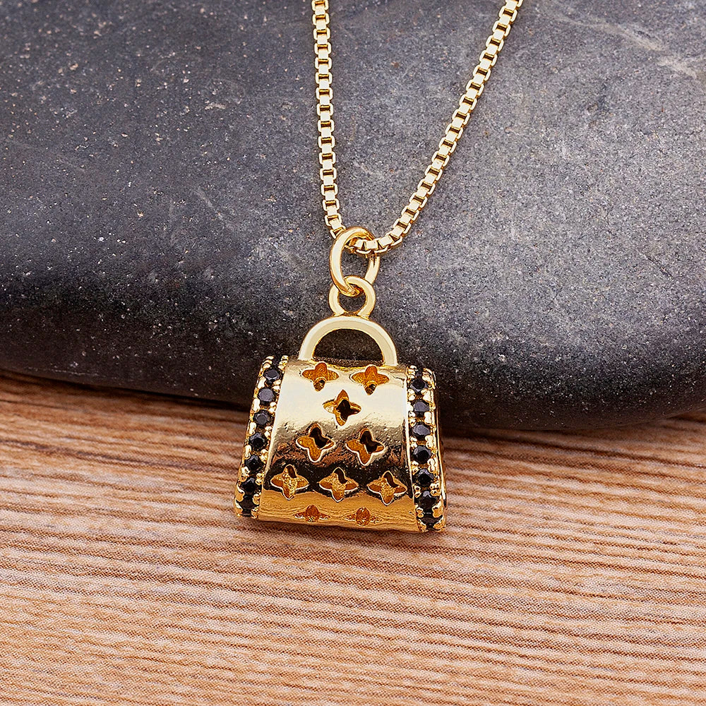 Creative Retro Bag Necklace