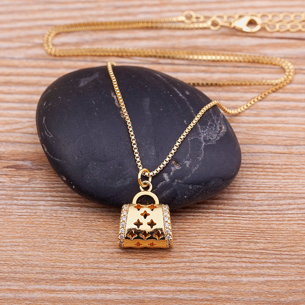 Creative Retro Bag Necklace