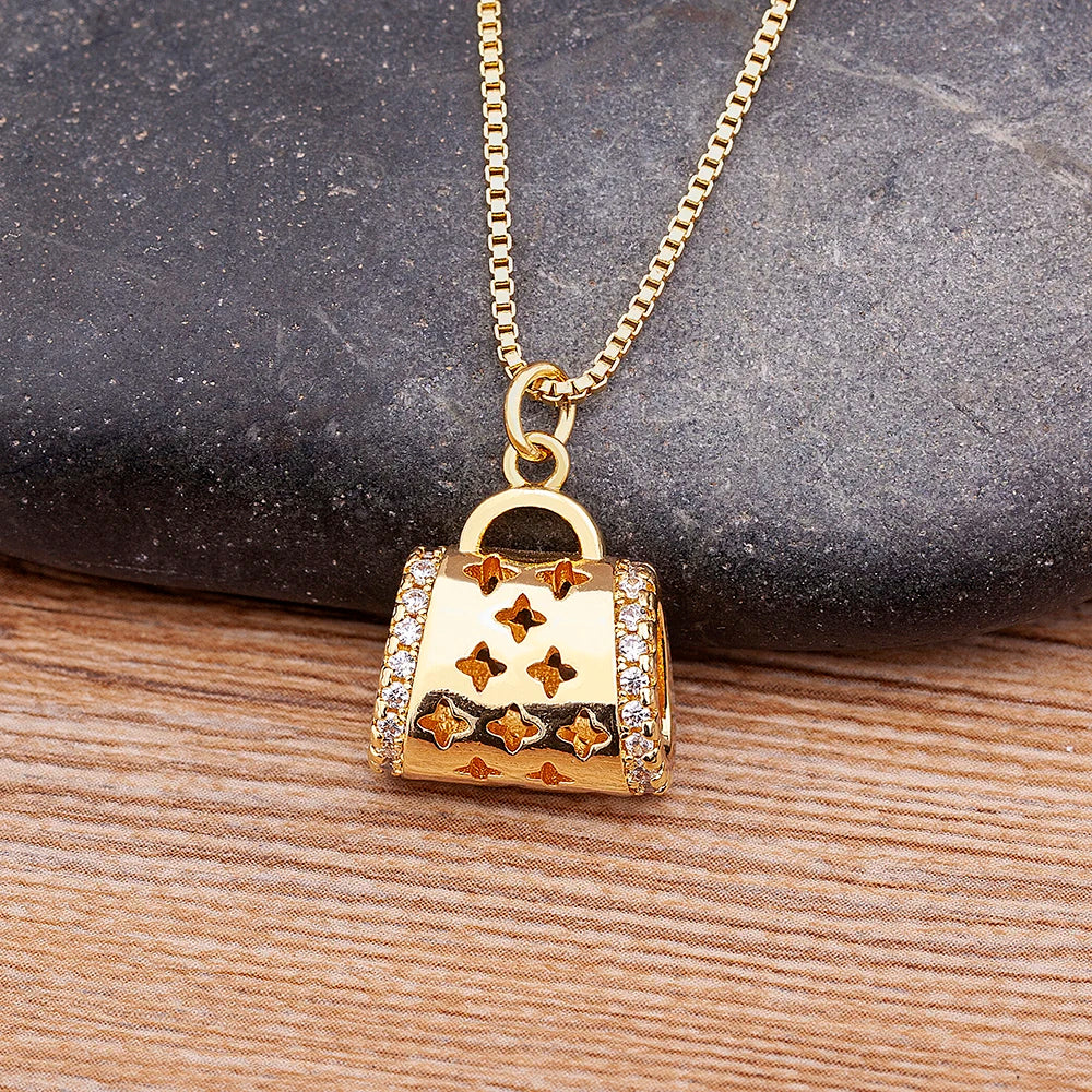 Creative Retro Bag Necklace