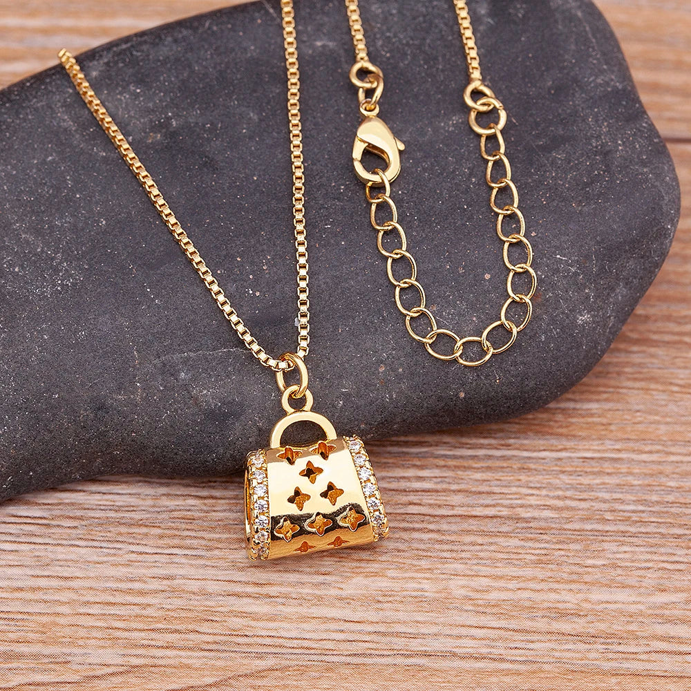 Creative Retro Bag Necklace