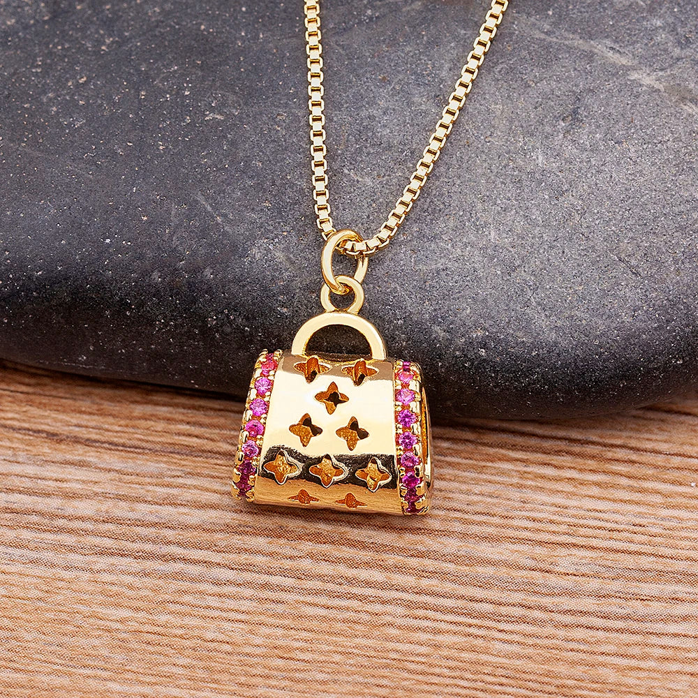 Creative Retro Bag Necklace