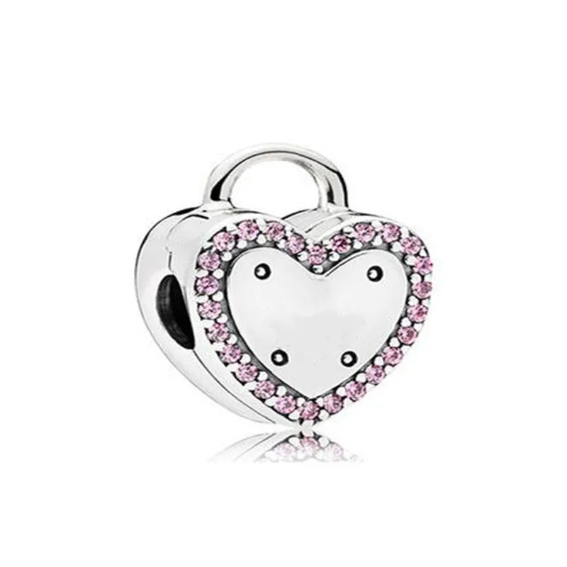 Charms Silver and Pink