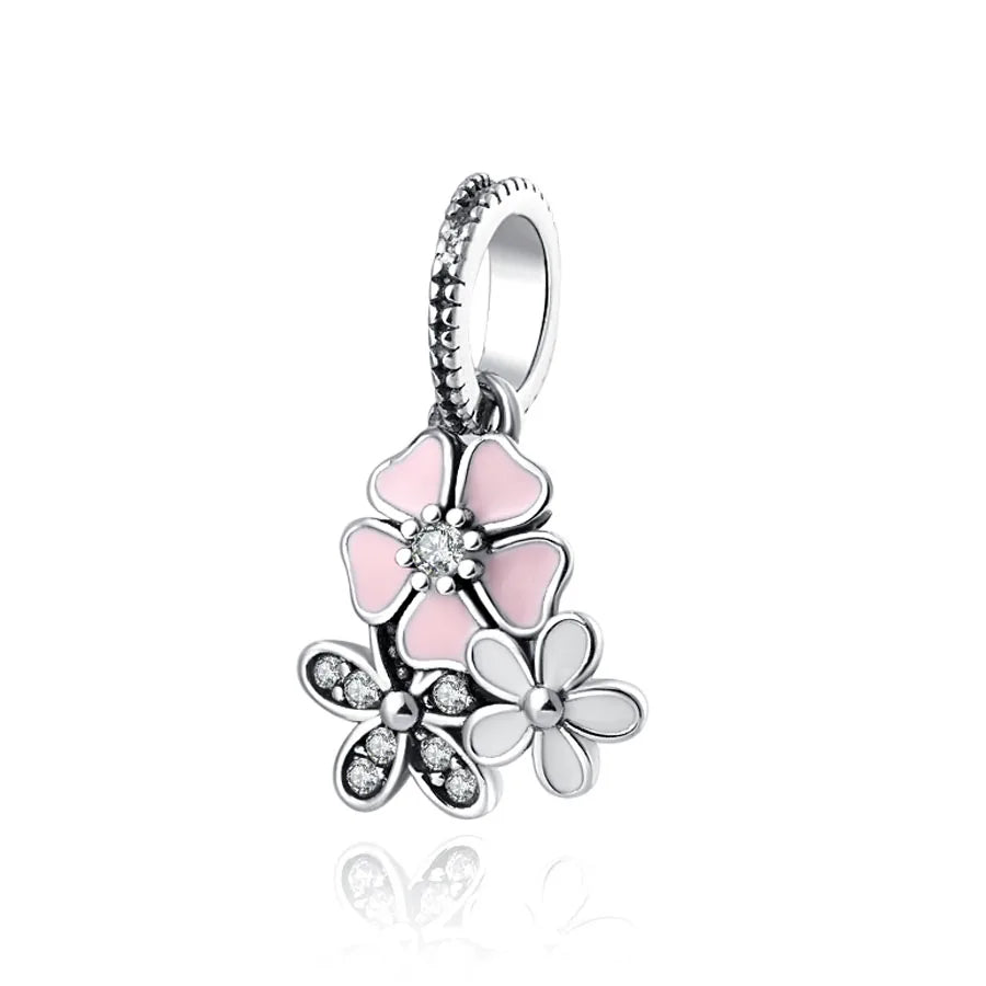 Charms Silver and Pink