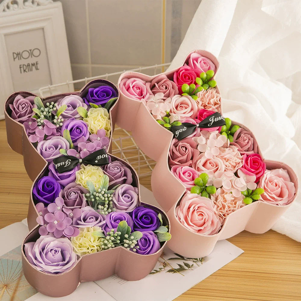 Roses Box Osito Flower and Soap