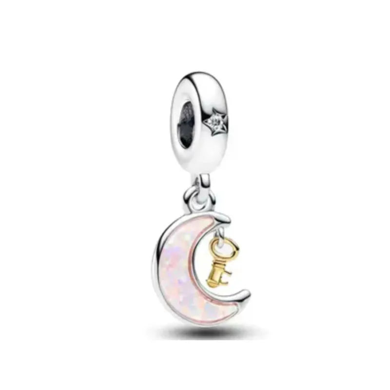 Charms Silver and Pink
