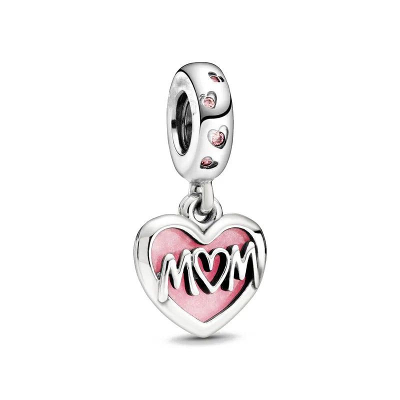 Charms Silver and Pink