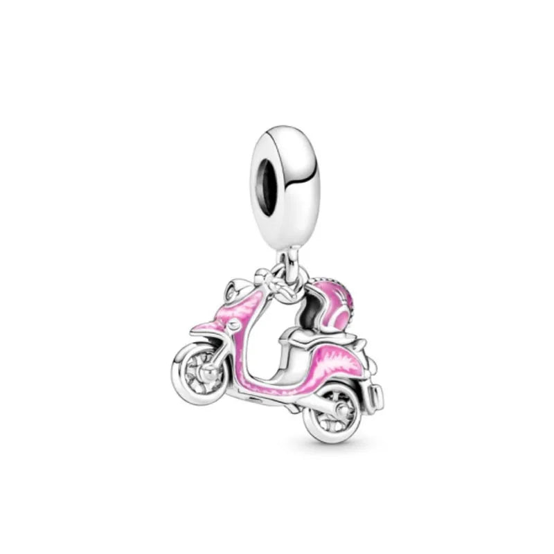 Charms Silver and Pink