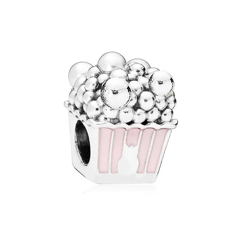 Charms Silver and Pink