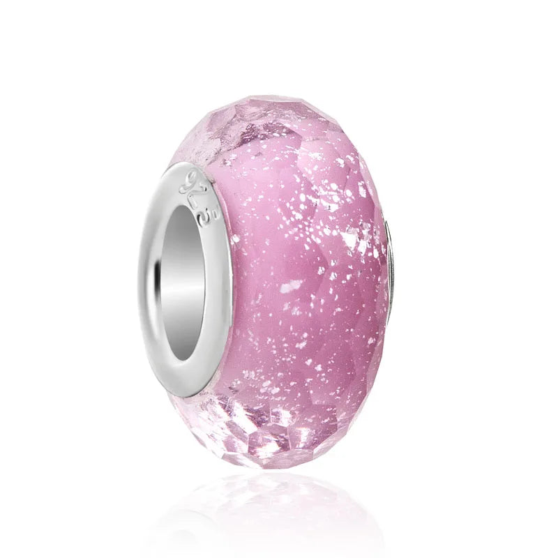 Charms Silver and Pink