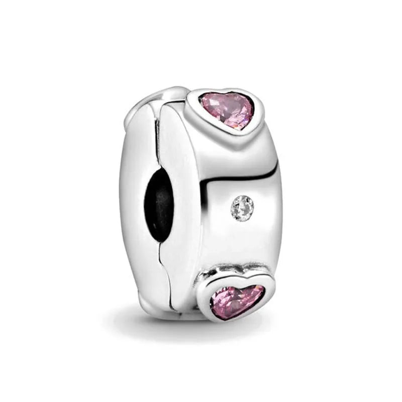 Charms Silver and Pink