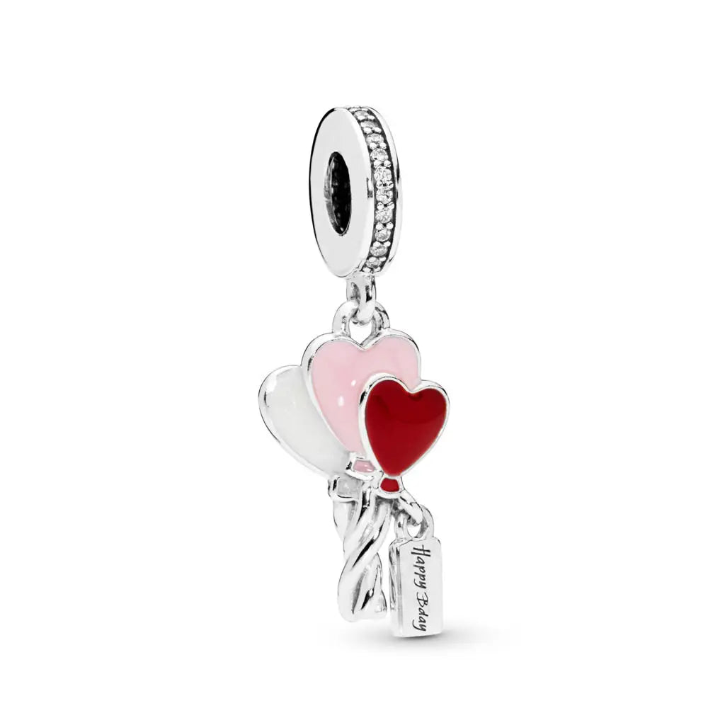 Charms Silver and Pink