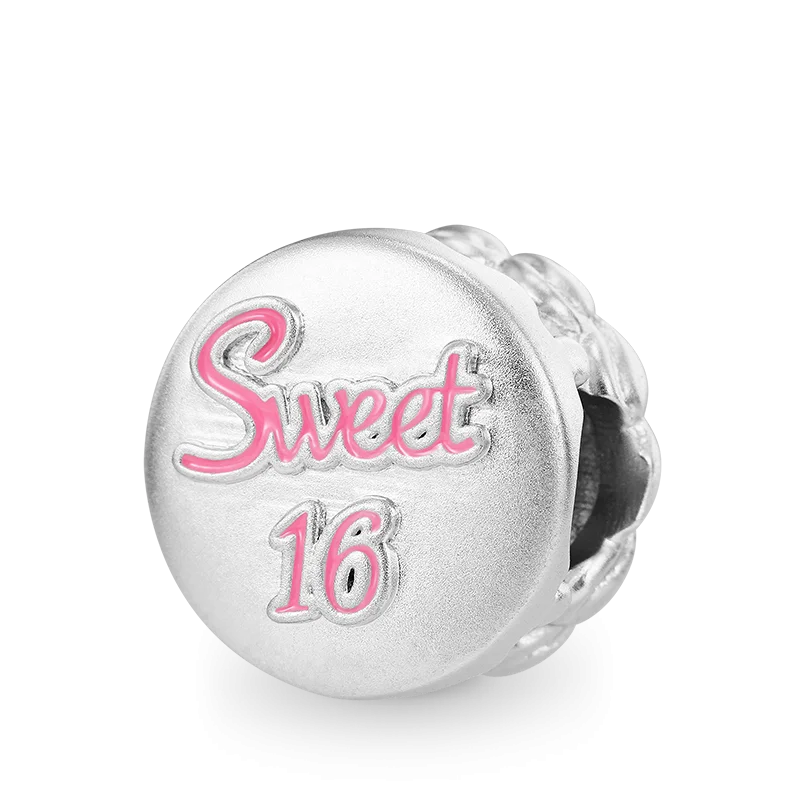 Charms Silver and Pink