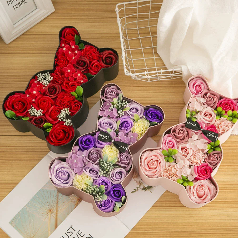 Roses Box Osito Flower and Soap