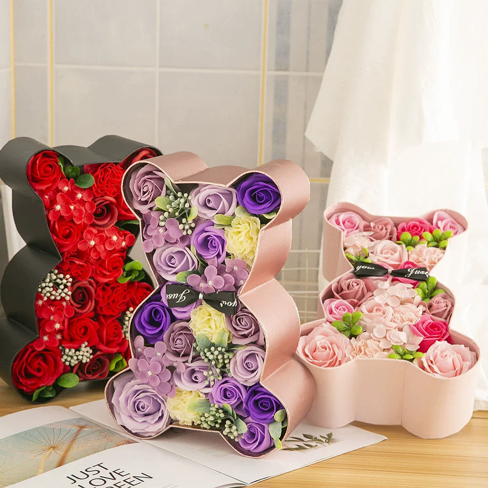 Roses Box Osito Flower and Soap