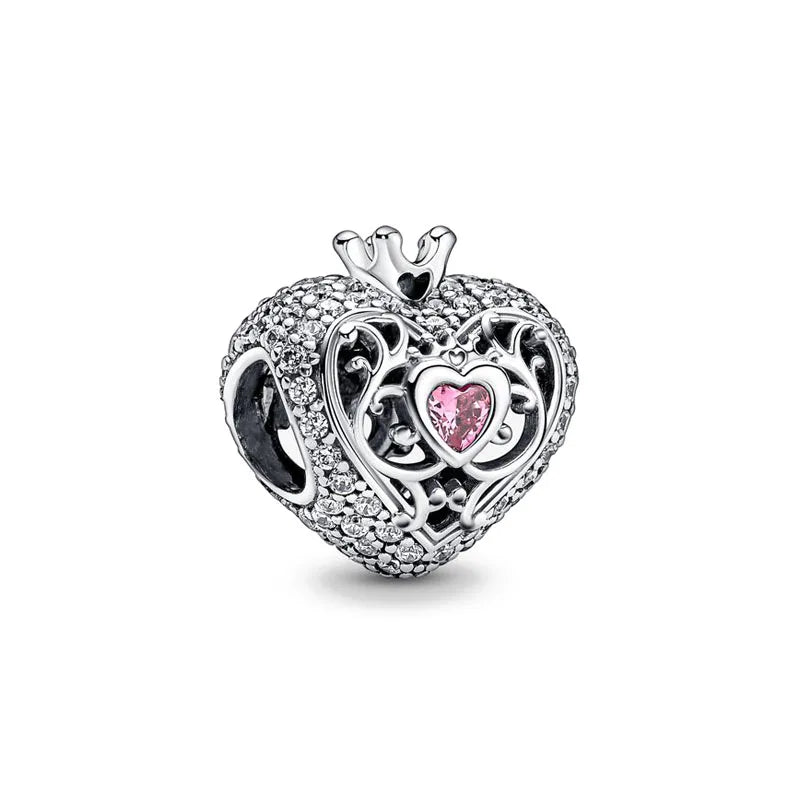 Charms Silver and Pink