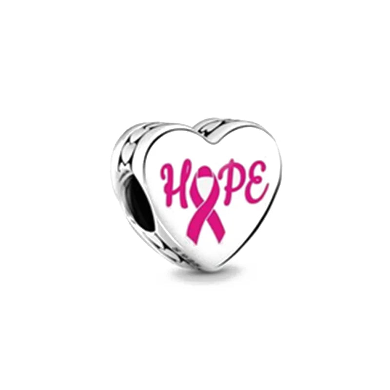 Charms Silver and Pink
